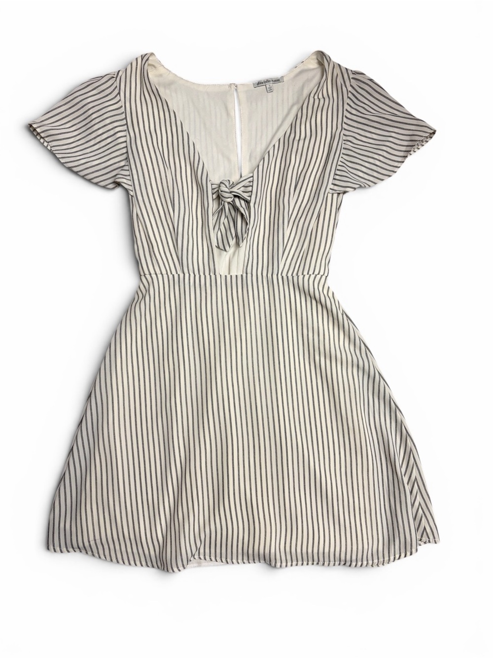 Charlotte Russe Blue and Cream Striped Mini Dress